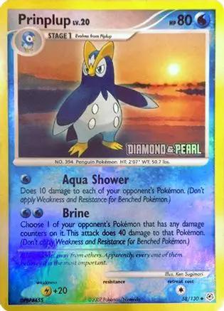Prinplup [Diamond & Pearl] 058/130 - Burger King Promos Holofoil