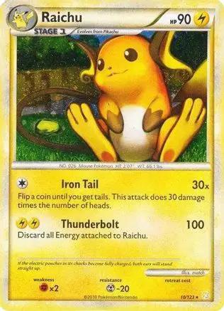 Raichu (Cracked Ice Holo) 010/123 - Deck Exclusives Holofoil