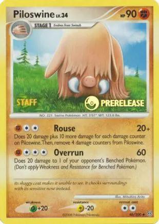 Piloswine (Prerelease) [Staff] 046/100 - Nintendo Promos