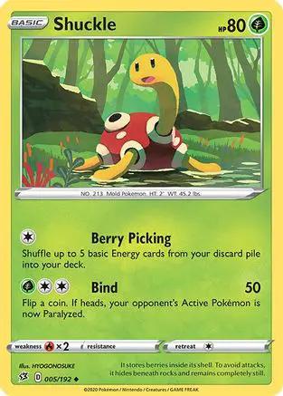 Shuckle 005/192 - SWSH02 Rebel Clash Reverse Holofoil