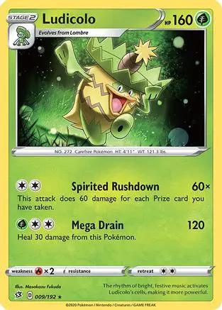Ludicolo 009/192 - SWSH02 Rebel Clash Reverse Holofoil