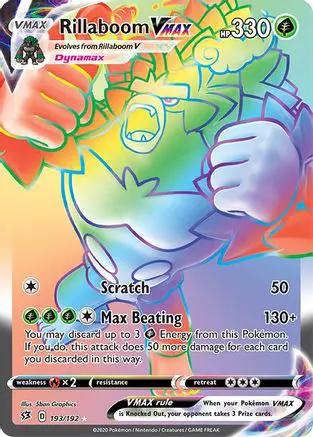 Rillaboom VMAX (Secret) 193/192 - SWSH02 Rebel Clash Holofoil