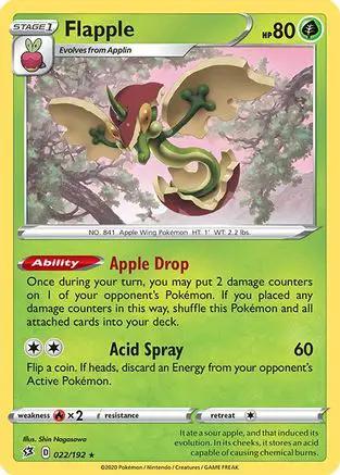 Flapple 022/192 - SWSH02 Rebel Clash Holofoil