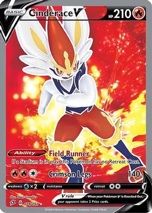 Cinderace V (Full Art) 178/192 - SWSH02 Rebel Clash Holofoil