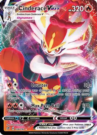 Cinderace VMAX 036/192 - SWSH02 Rebel Clash Holofoil