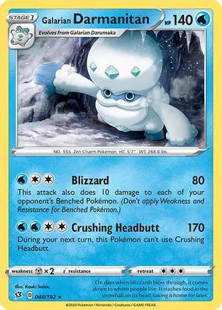 Galarian Darmanitan 048/192 - SWSH02 Rebel Clash Reverse Holofoil