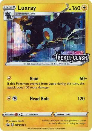 Luxray SWSH023 - SWSH Sword & Shield Promo Cards - Holofoil