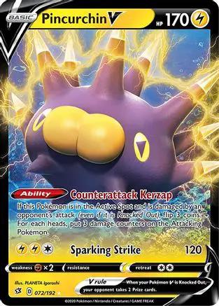 Pincurchin V 072/192 - SWSH02 Rebel Clash Holofoil