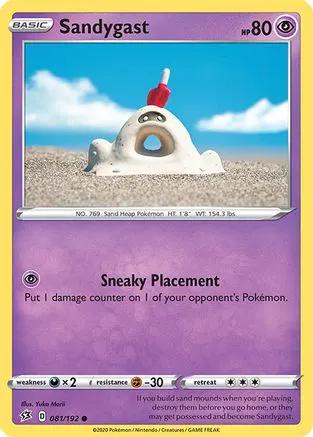 Sandygast 081/192 - SWSH02 Rebel Clash Reverse Holofoil