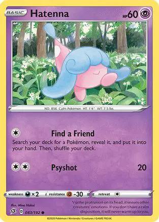Hatenna 083/192 - SWSH02 Rebel Clash Reverse Holofoil