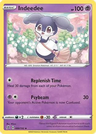 Indeedee 088/192 - SWSH02 Rebel Clash Reverse Holofoil