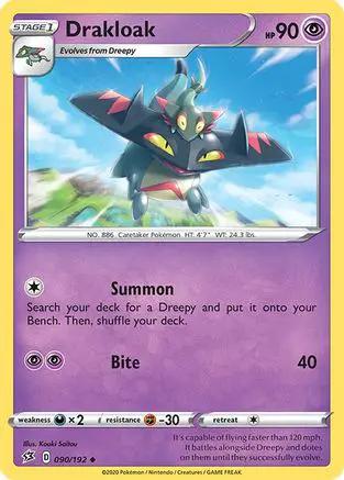 Drakloak 090/192 - SWSH02 Rebel Clash Reverse Holofoil