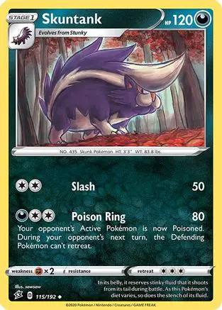 Skuntank 115/192 - SWSH02 Rebel Clash Reverse Holofoil