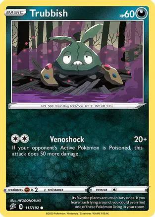 Trubbish 117/192 - SWSH02 Rebel Clash Reverse Holofoil