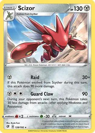 Scizor 128/192 - SWSH02 Rebel Clash Reverse Holofoil