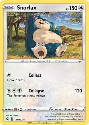Snorlax 141/192 - SWSH02 Rebel Clash Reverse Holofoil