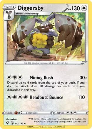 Diggersby 147/192 - SWSH02 Rebel Clash