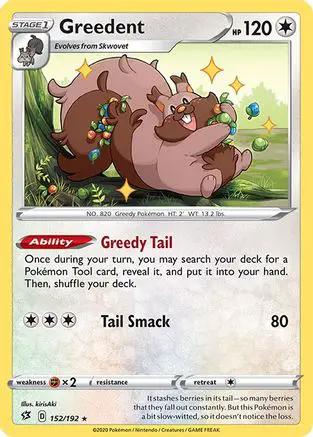Greedent 152/192 - SWSH02 Rebel Clash Reverse Holofoil
