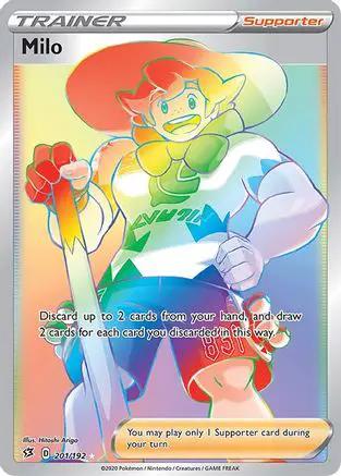 Milo (Secret) 201/192 - SWSH02 Rebel Clash Holofoil