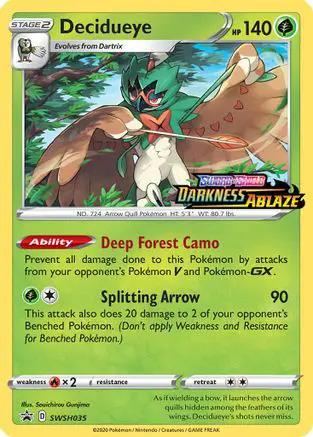 Decidueye (Prerelease) SWSH035/307 - SWSH Sword & Shield Promo Cards Holofoil