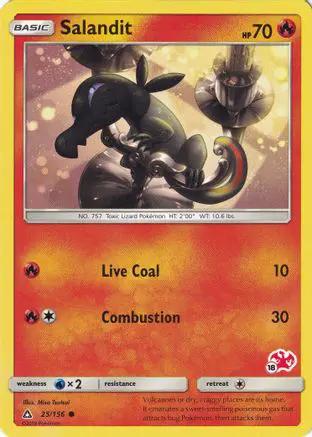 Salandit (# Charizard Stamped) 025/156 - Battle Academy