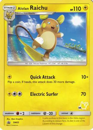 Alolan Raichu (# Pikachu Stamped) SM65 - Battle Academy