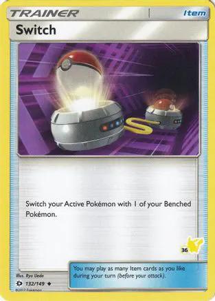 Switch (# Pikachu Stamped) 132/149 - Battle Academy