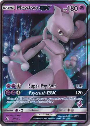 Mewtwo GX (Mewtwo Stamped) 031/68 - Battle Academy Holofoil