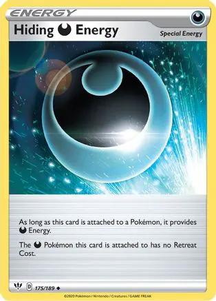 Hiding D Energy 175/189 - SWSH03 Darkness Ablaze Reverse Holofoil