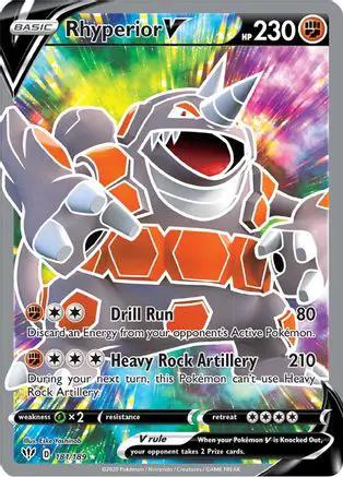 Rhyperior V (Full Art) 181/189 - SWSH03 Darkness Ablaze Holofoil