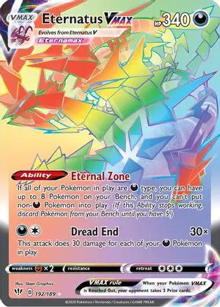 Eternatus VMAX (Secret) 192/189 - SWSH03 Darkness Ablaze Holofoil