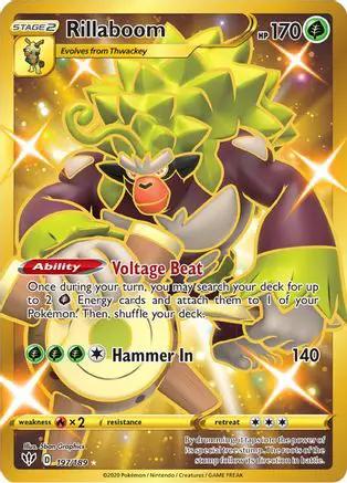 Rillaboom (Secret) 197/189 - SWSH03 Darkness Ablaze Holofoil