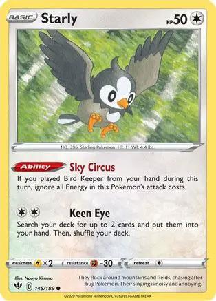 Starly 145/189 - SWSH03 Darkness Ablaze