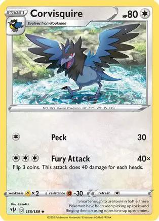 Corvisquire 155/189 - SWSH03 Darkness Ablaze