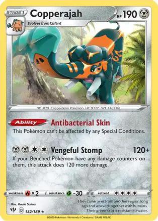 Copperajah 132/189 - SWSH03 Darkness Ablaze Reverse Holofoil
