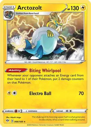 Arctozolt 066/189 - SWSH03 Darkness Ablaze Reverse Holofoil