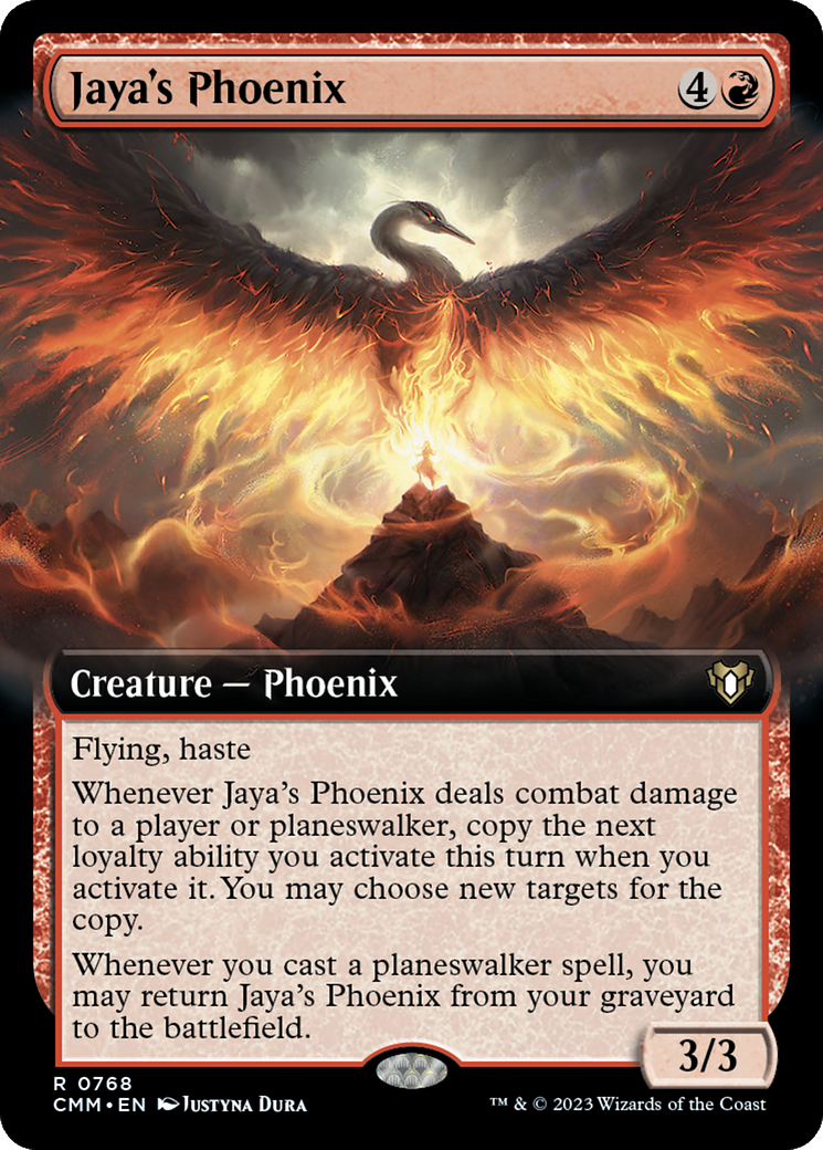 Jaya's Phoenix (CMM-768) - Commander Masters: (Extended Art) Foil