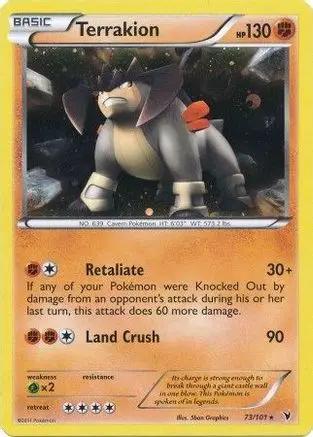 Terrakion (Cosmos Holo) 073/101 - Blister Exclusives Holofoil