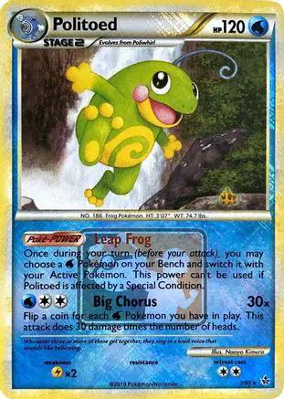 Politoed 007/95 - League & Championship Cards - Reverse Holofoil
