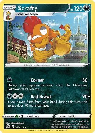 Scrafty 042/73 - Champions Path Reverse Holofoil