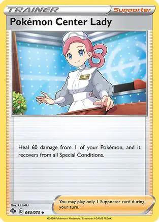 Pokemon Center Lady 060/73 - Champions Path Reverse Holofoil