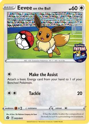 Eevee on the Ball (Pokemon Futsal) 002/005 - Miscellaneous Cards & Products