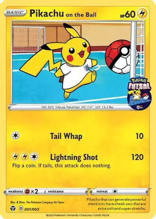 Pikachu on the Ball (Pokemon Futsal) 001/005 - Miscellaneous Cards & Products