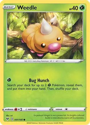 Weedle 001/185 - SWSH04 Vivid Voltage