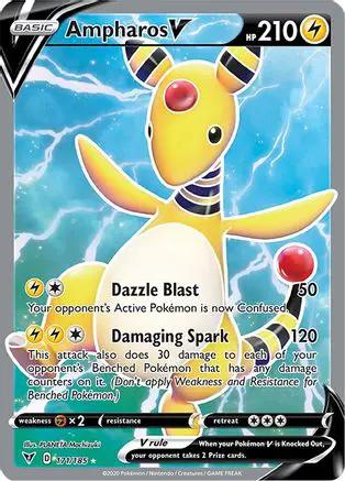 Ampharos V (Full Art) 171/185 - SWSH04 Vivid Voltage Holofoil