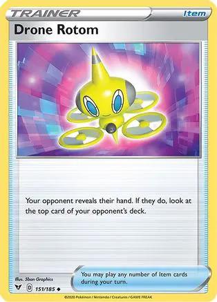 Drone Rotom 151/185 - SWSH04 Vivid Voltage Reverse Holofoil