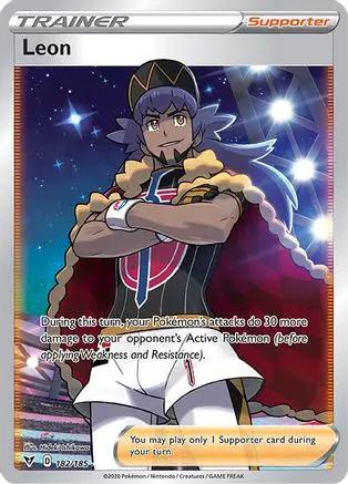 Leon (Full Art) 182/185 - SWSH04 Vivid Voltage Holofoil