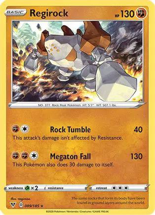 Regirock 089/185 - SWSH04 Vivid Voltage Reverse Holofoil