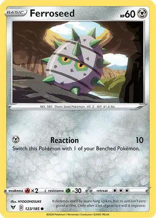 Ferroseed 123/185 - SWSH04 Vivid Voltage Reverse Holofoil