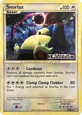 Snorlax (Prerelease) [Staff] 033/95 - Nintendo Promos Holofoil